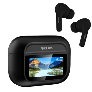 Speak Audifono bluetooth, estuche con pantalla mas silicona protectora