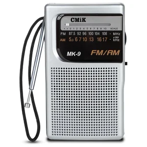 CMiK Radio AM-FM recargable y pilas