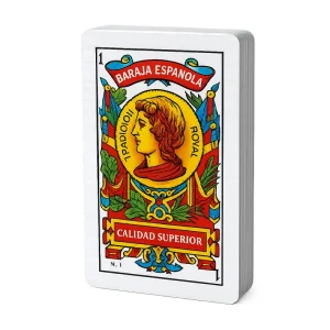 ROYAL, Naipe Español, en Plástico PVC