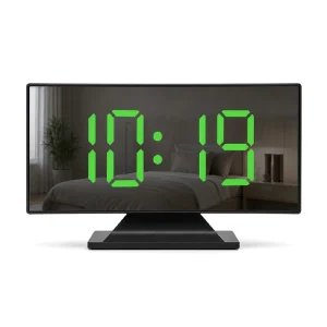 Reloj de Mesa Digital, Diseño Espejo Cóncavo