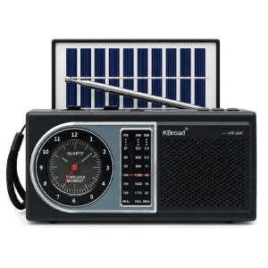 KBroad, Radio Bluetooth 3 Bandas Con Panel Solar
