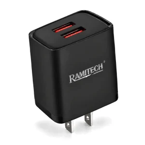 RAMITECH, Adaptador de Carga Por USB 3.0, de 2 Puertos